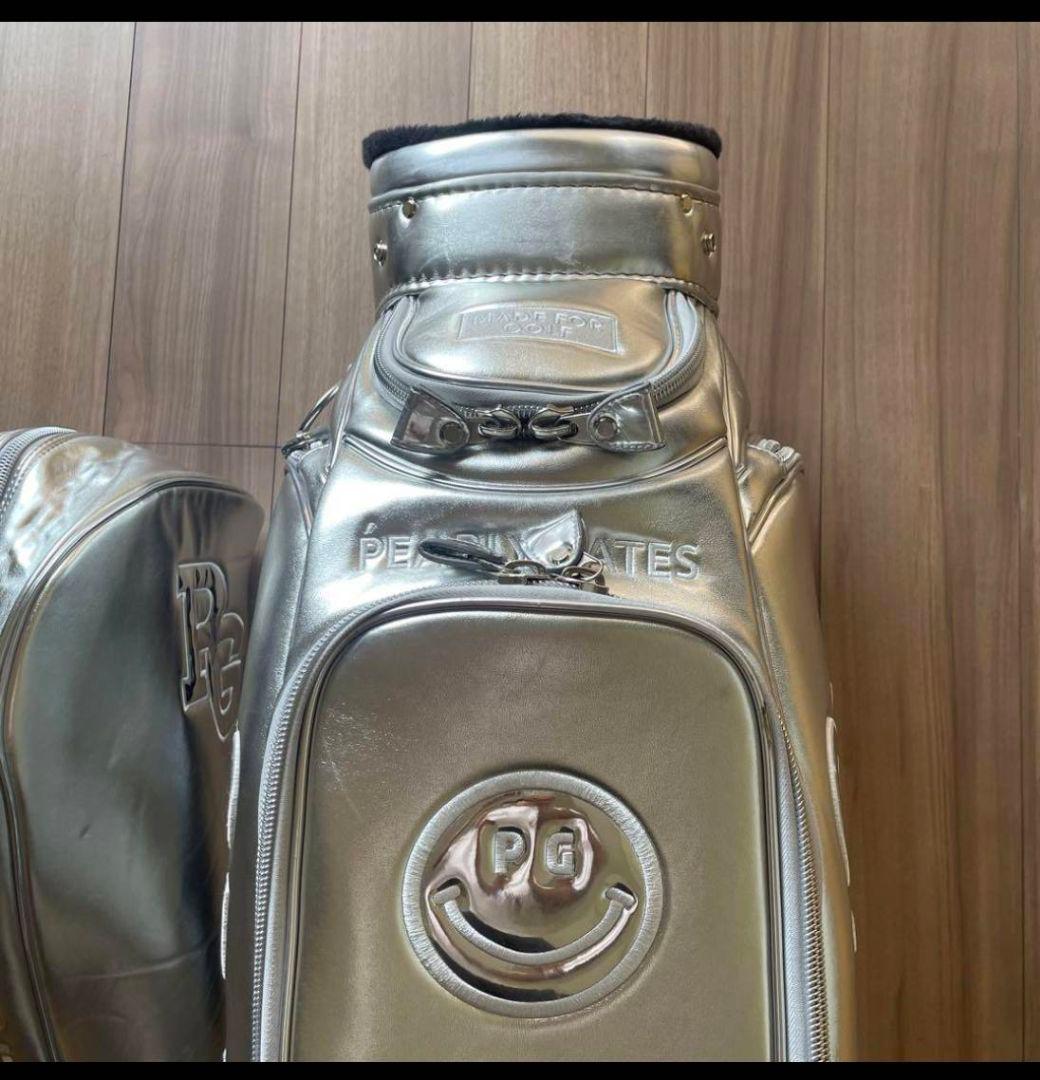 PEARLY GATES シルバーキャディバッグ 美品 オシャレ
