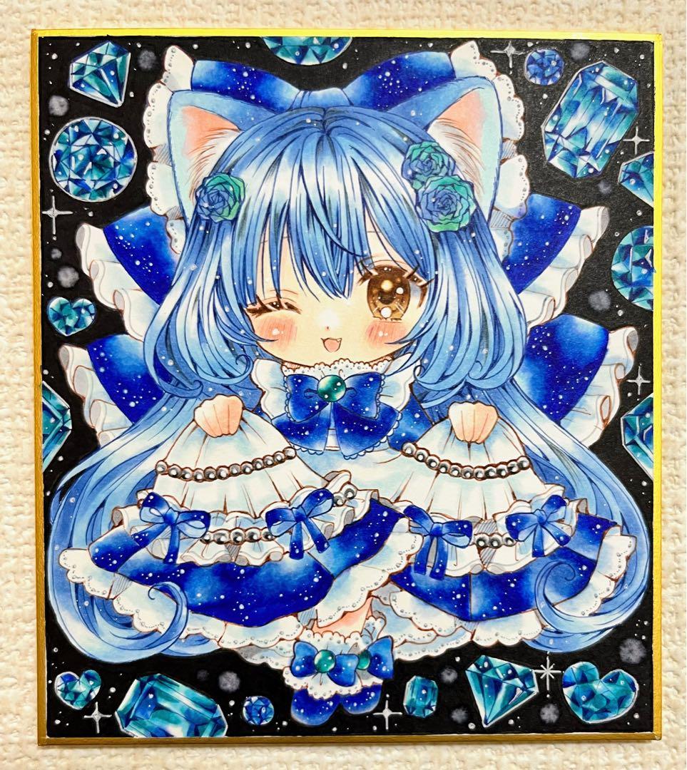 ら*な様 猫の女の子♡アクアマリンちゃん♡.。.:*・゜