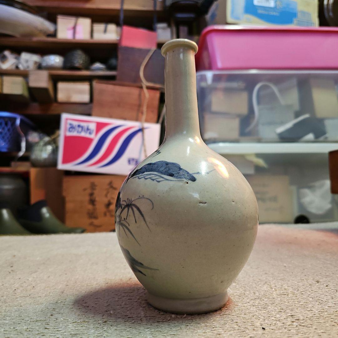 古伊万里 江戸中期 松竹梅染付徳利