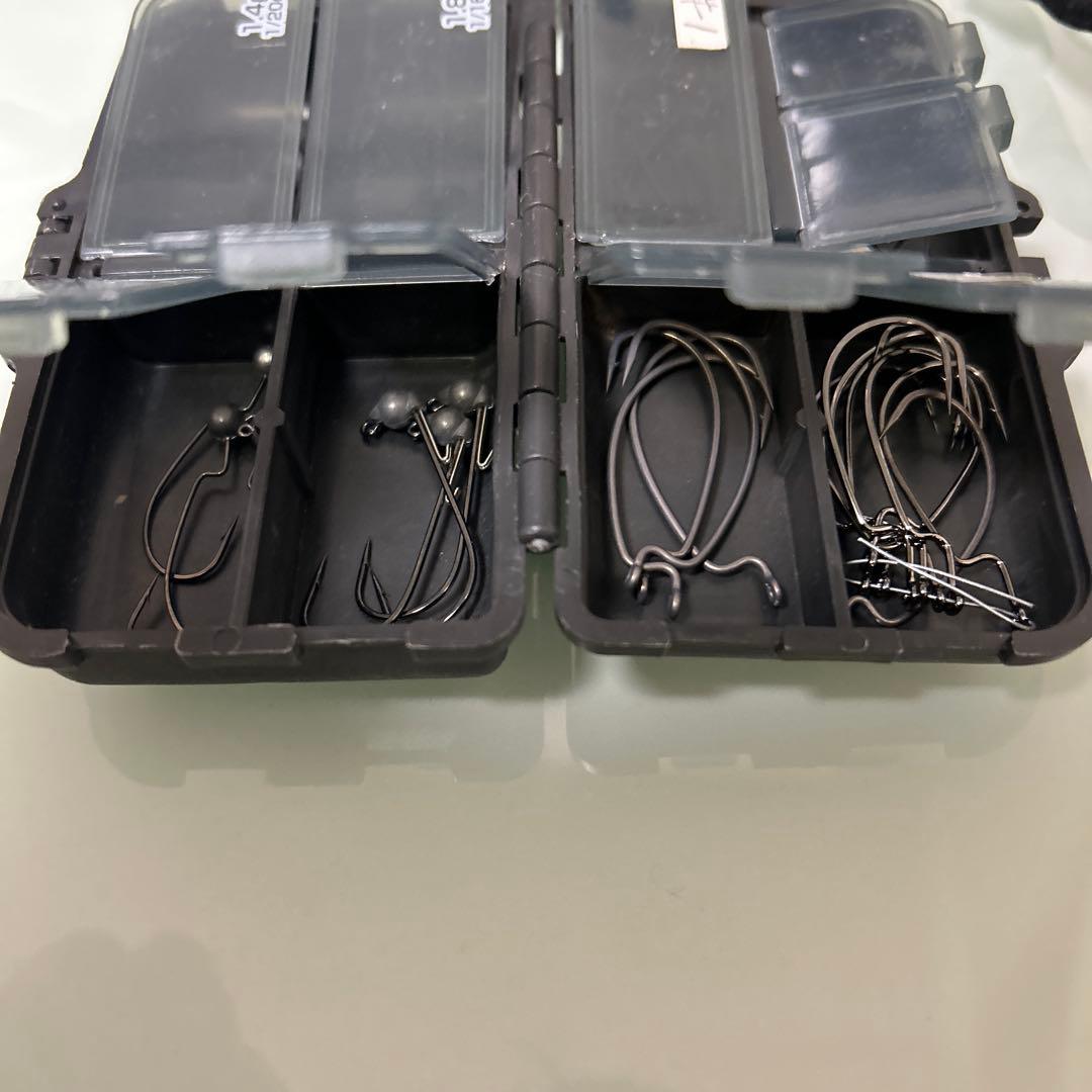 ワーム　ルアー　フック　フックケース　リール　16メタニウム　バス釣り引退セット