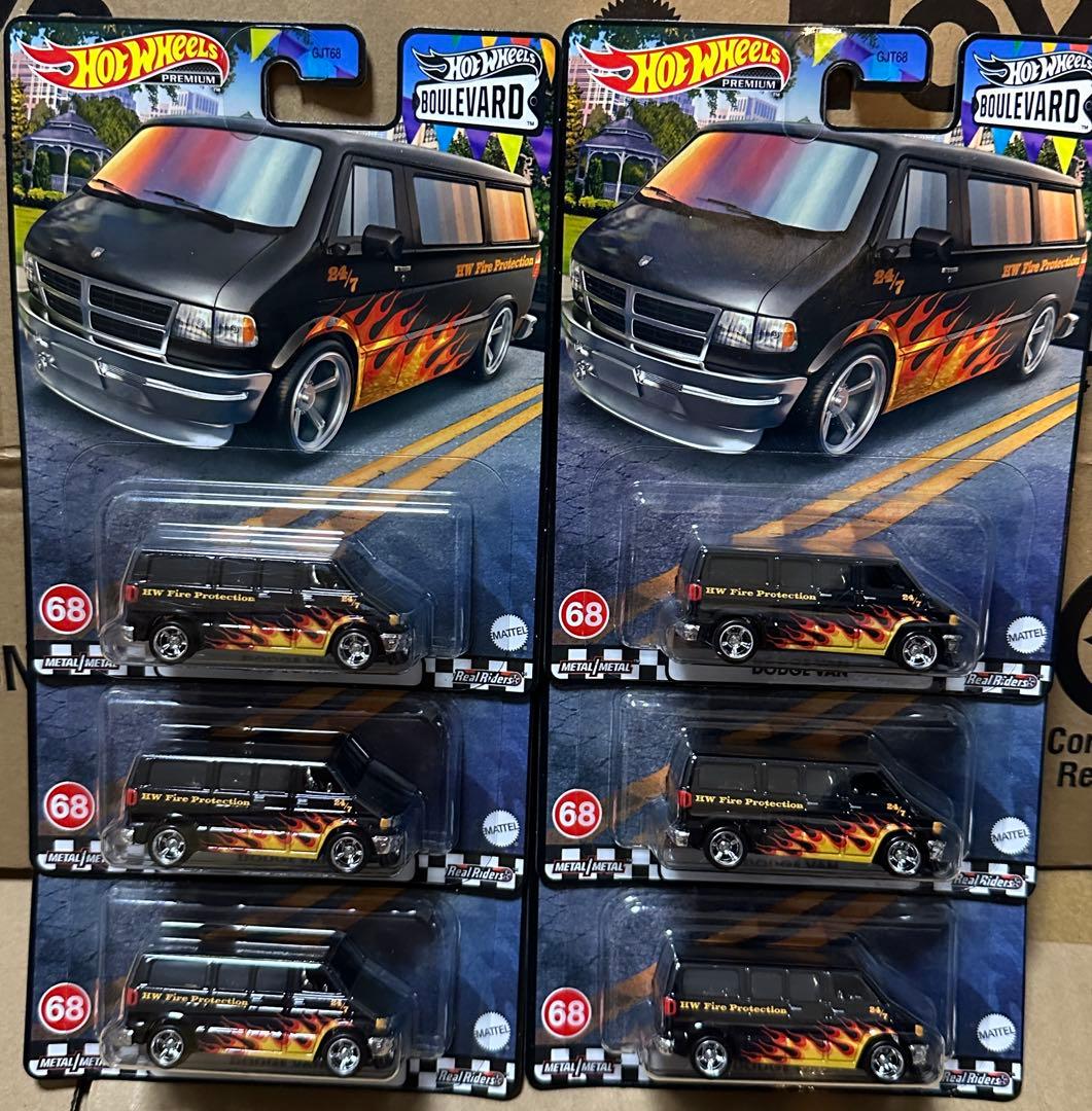 ホットウィール DODGE VAN 6台