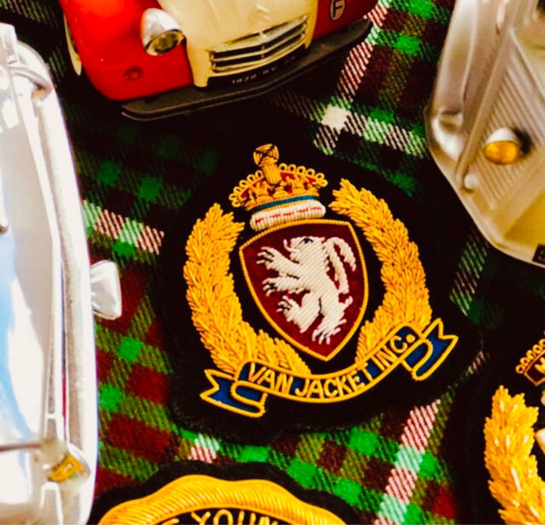 希少VAN JACKET1980年代デッドストック金モールブレザーエンブレム新品