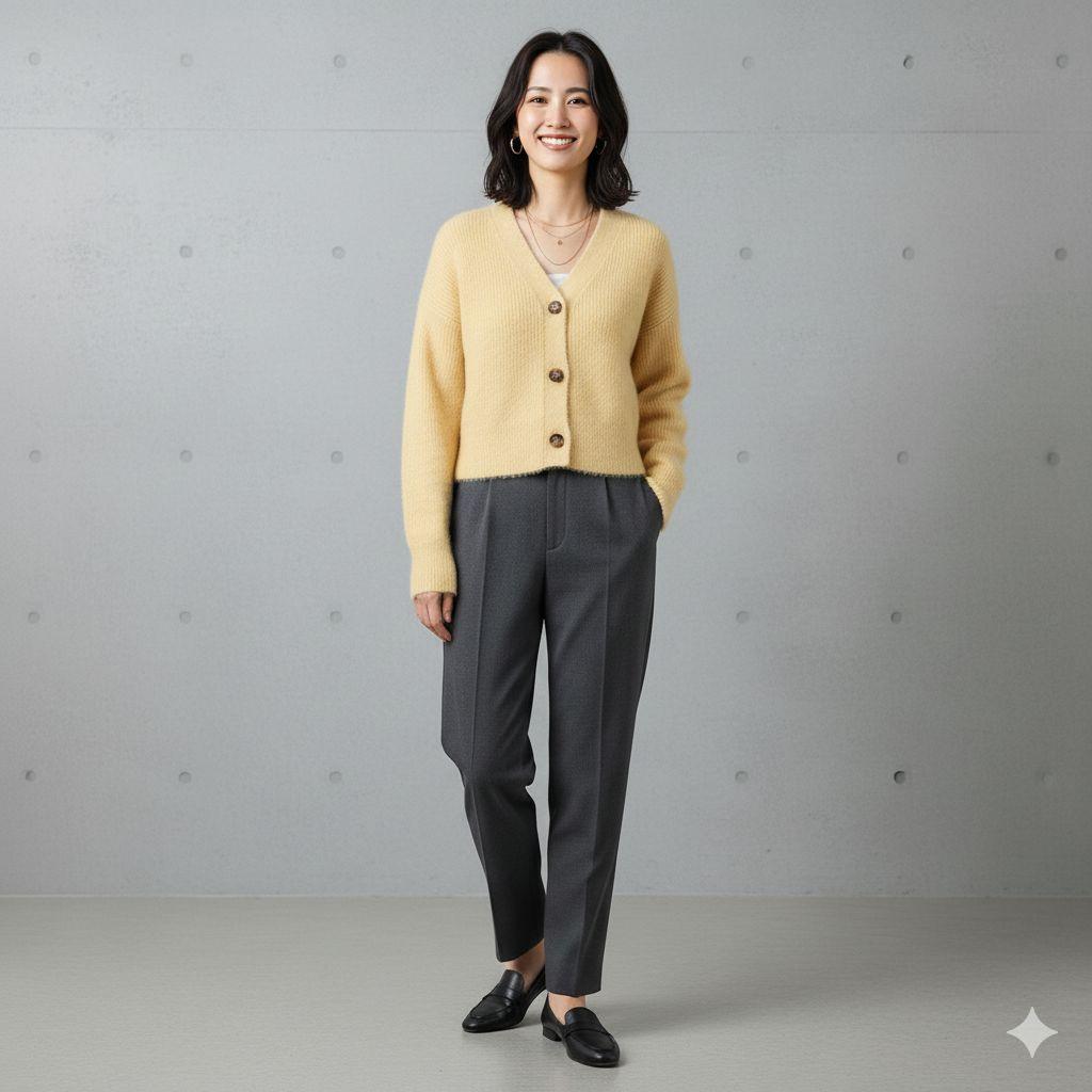 【小さいサイズ】Acne Studios アルパカ混 ウール混 カーディガン