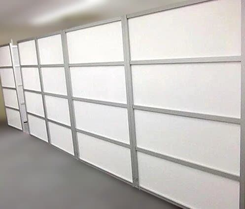 ※アウトレット新品ポリカーボネートパーティション　幅900×高1800 脚付き