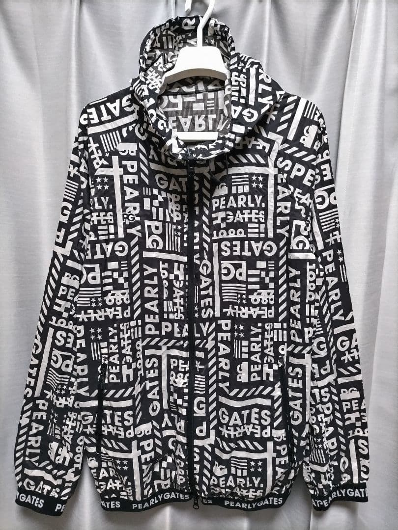 美品　パーリーゲイツ　ナイロン　パーカー　総柄