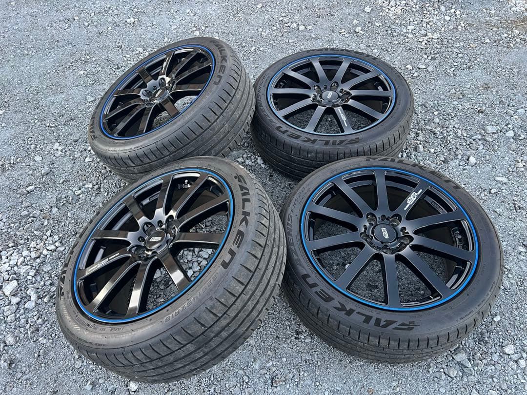 無限NR 18インチ 7.5J＋55 5穴 PCD114.3 225/45R18