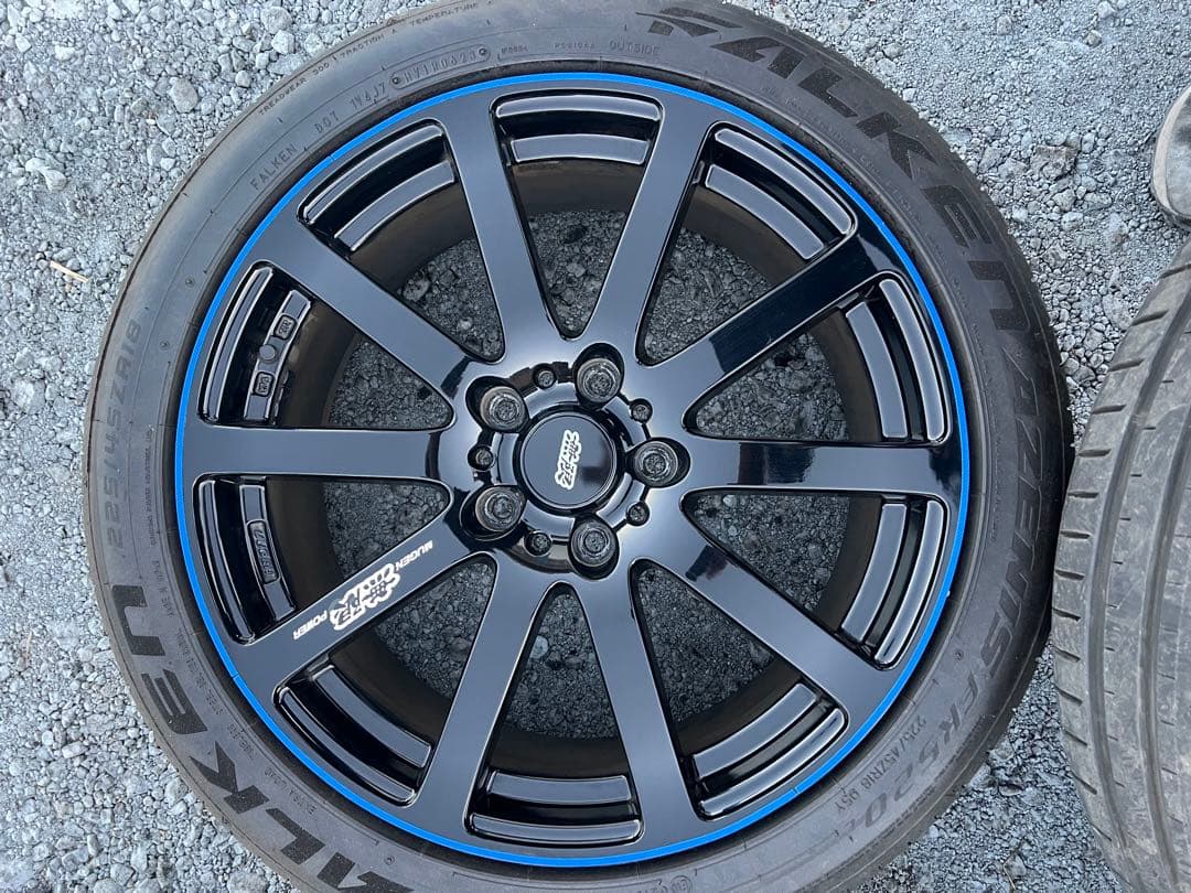 無限NR 18インチ 7.5J＋55 5穴 PCD114.3 225/45R18