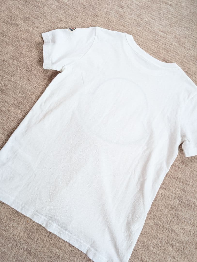 モンクレール　Tシャツ カモフラ　キッズ　140cm　白　美品　ロゴ　2020