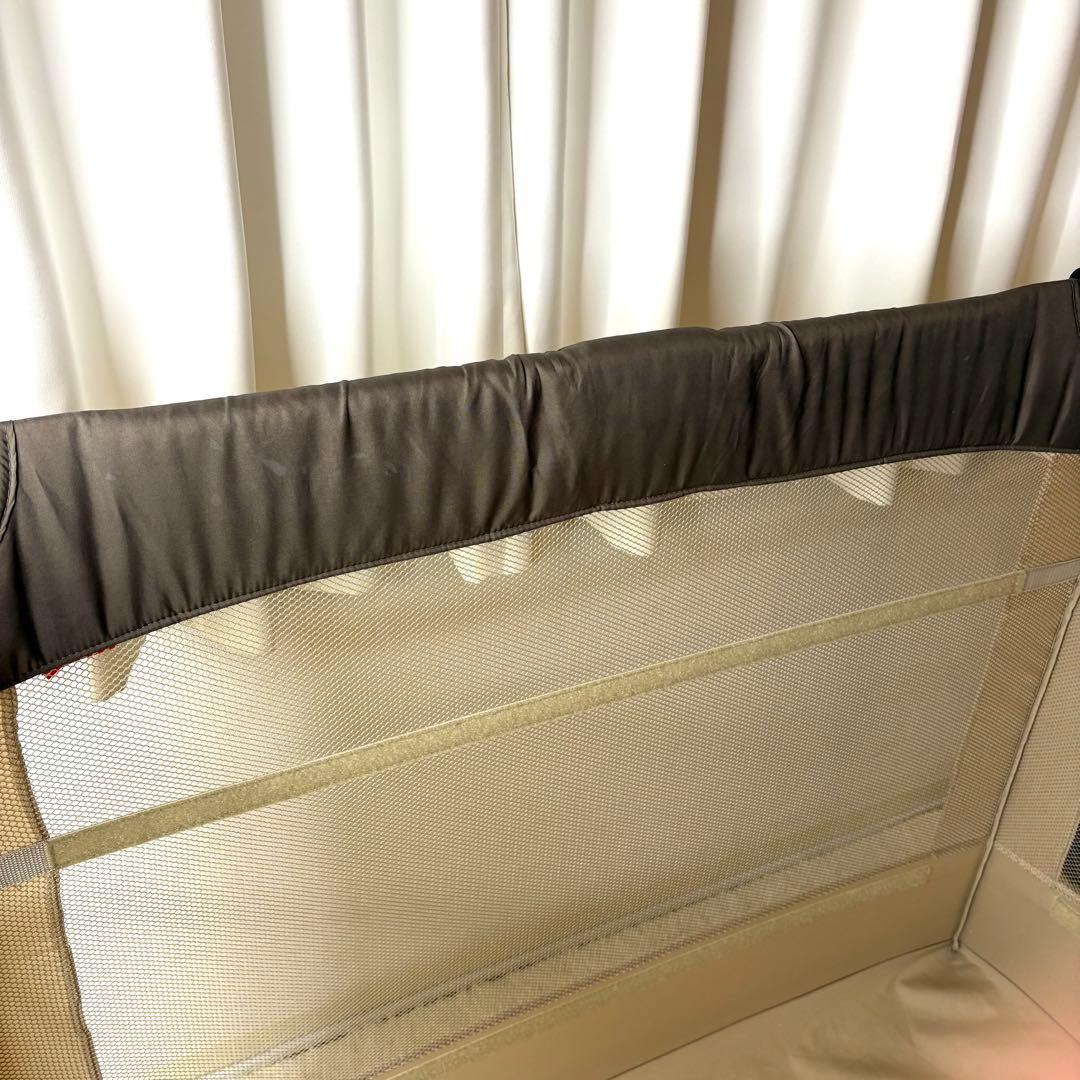 美品✨Aprica ココネルエアー 折り畳み ベビーベッド ココア 66047