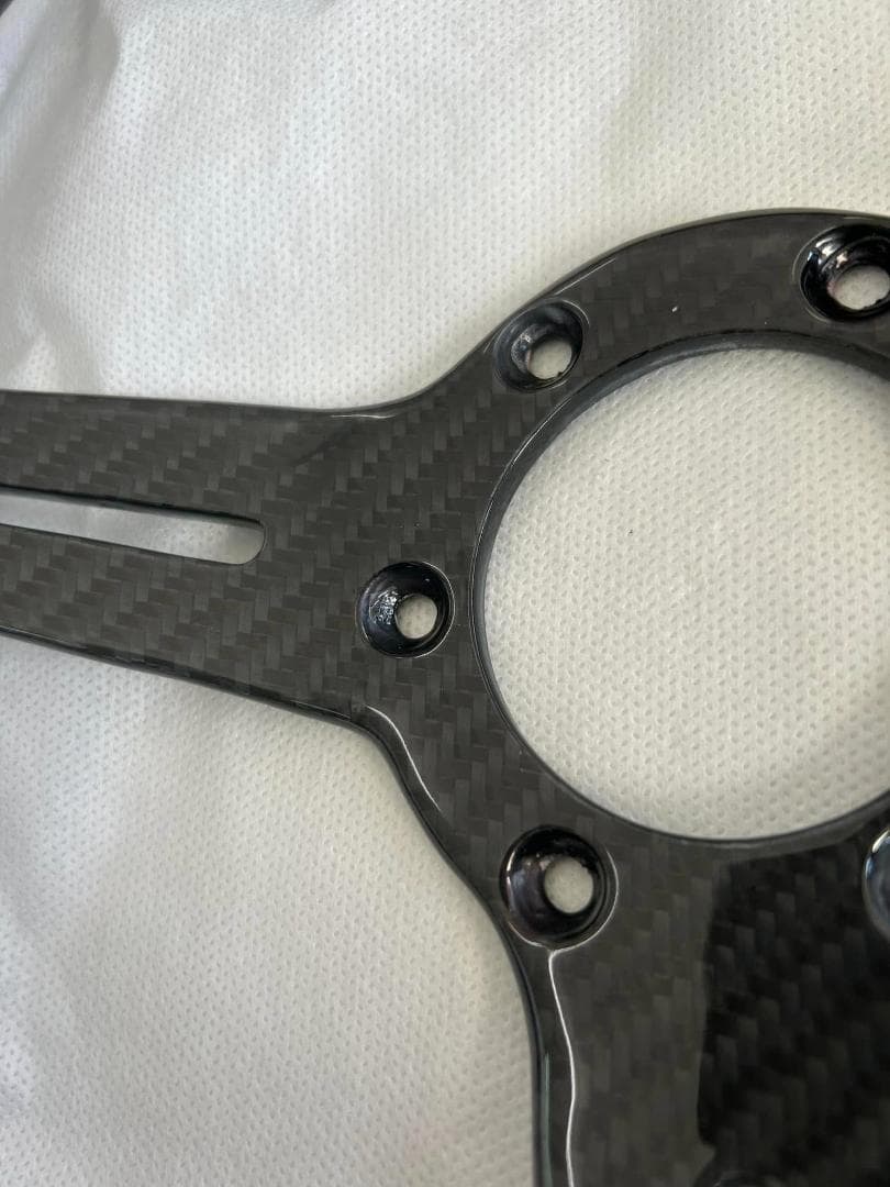 ステアリング ブラック リアルカーボンスポーク 未使用 USDM JDM