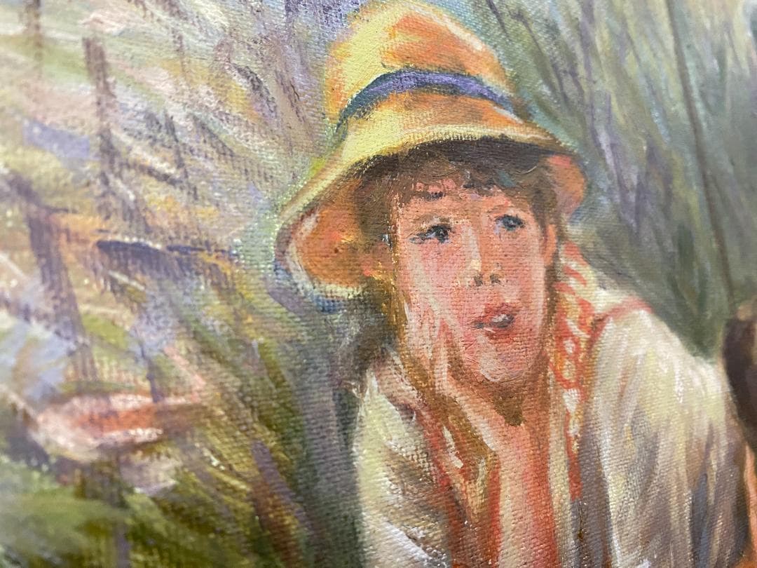 ピュエール＝オーギュスト・ルノワール『舟遊びをする人々の昼食』複製画　摸写②