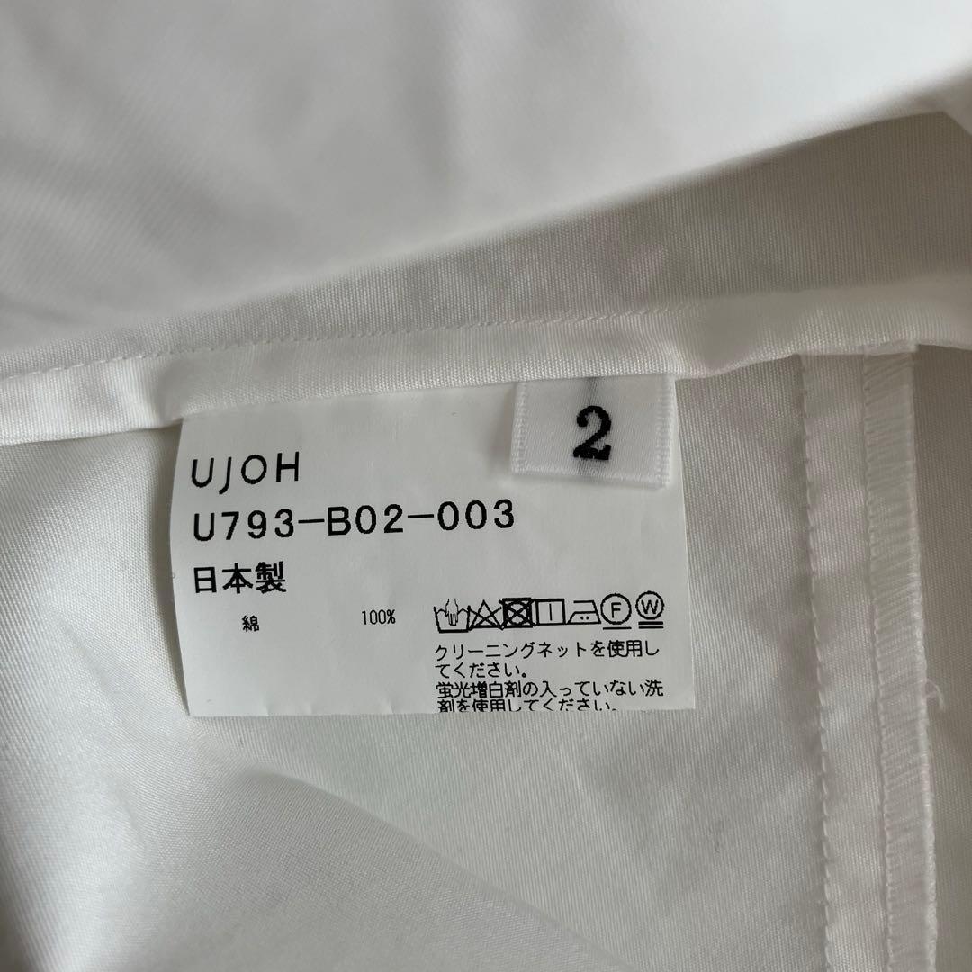 ujoh ウジョー ノーカラーオーバーサイズプルオーバーシャツ 2 ブラウス