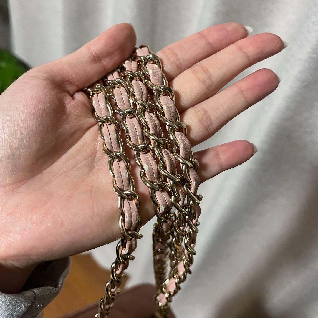 【ゴールドパーツ】キルティングスクエアミニバッグ