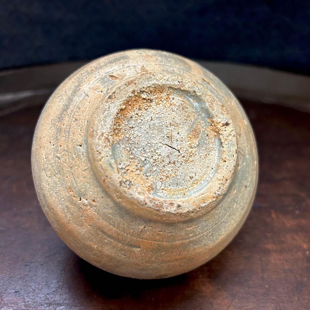 コレクター所蔵　李朝初期頃　刷毛目小徳利　本物保証