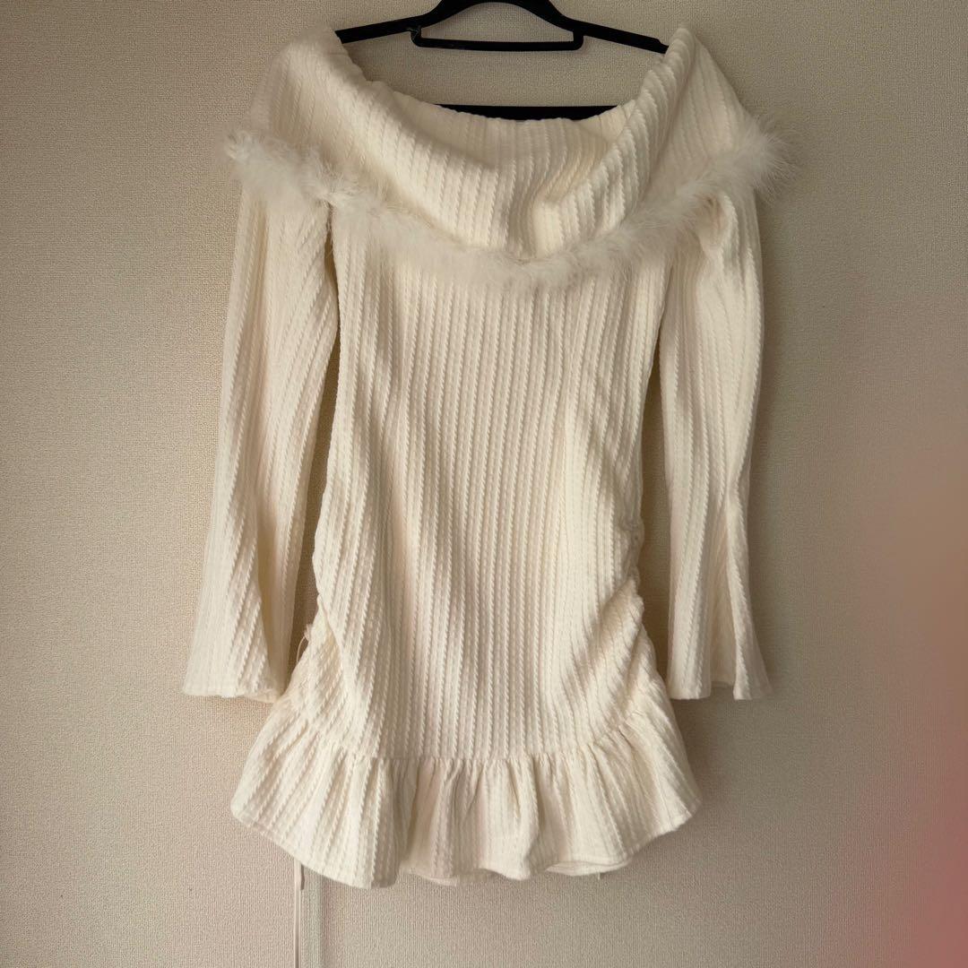 エムミーエメ 長袖ワンピース アイボリー