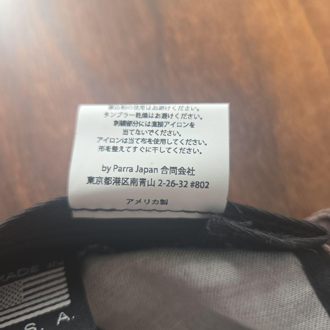 Parra store logo 6panel cap USA製　ブラウン