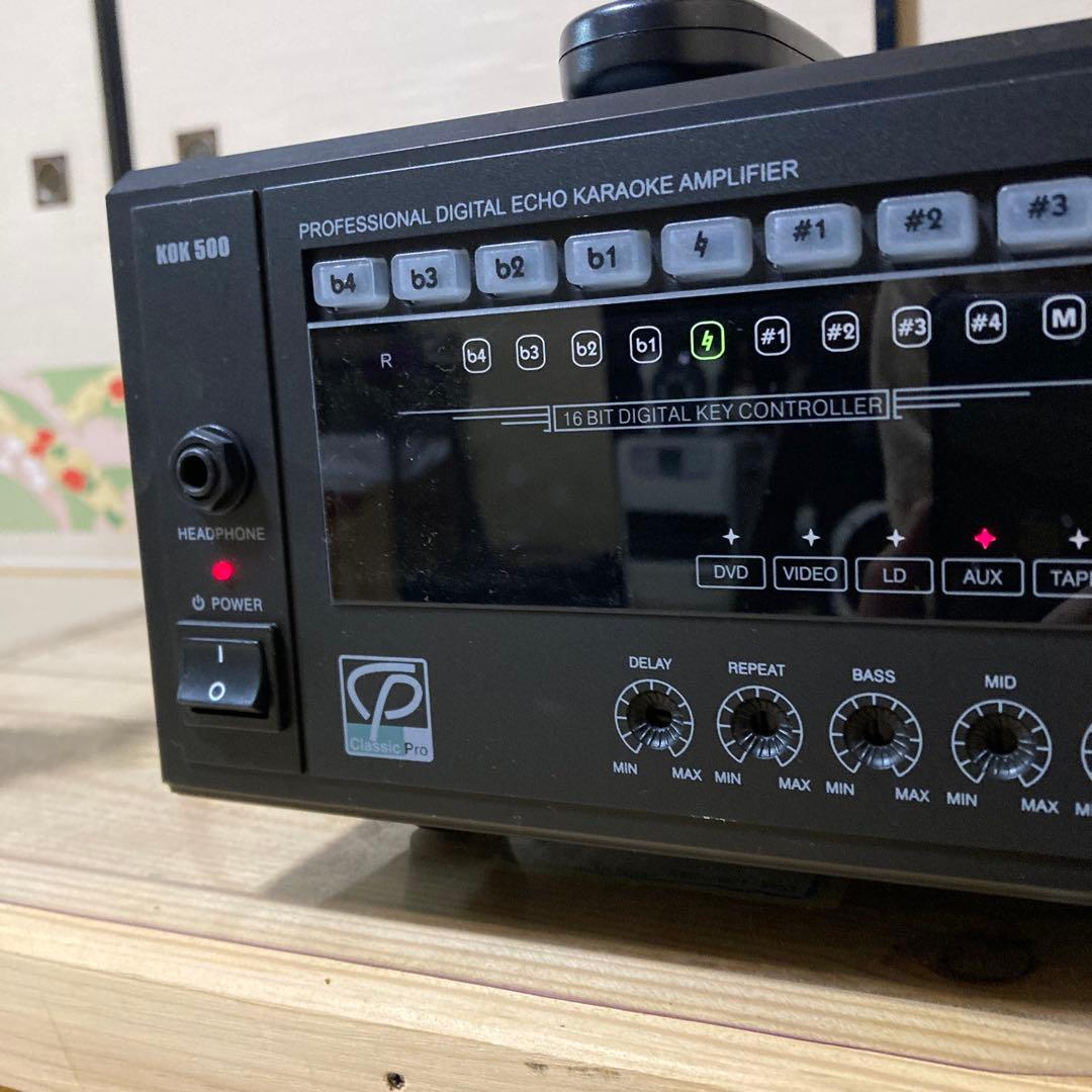 P*3様 プロフェッショナル カラオケアンプ リモコン付き KOK500