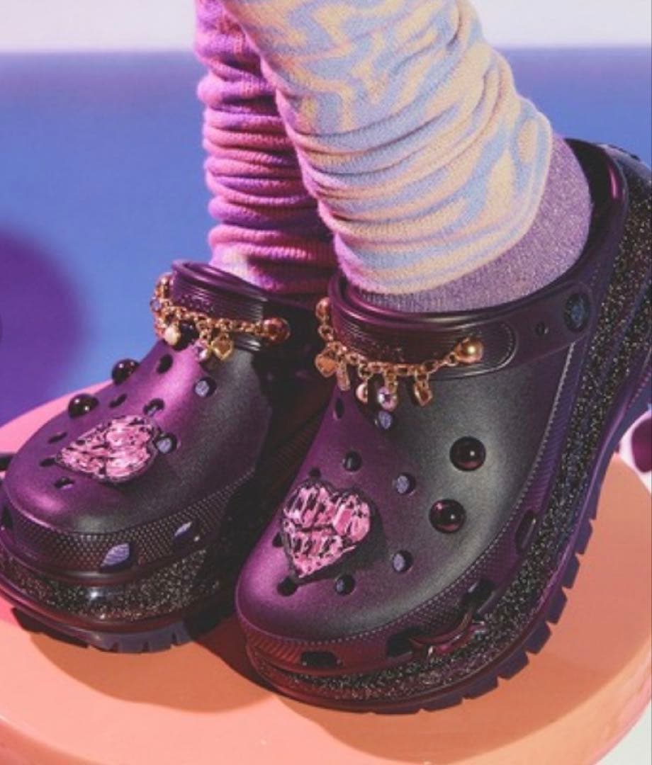 限定レア crocs × atmos pink 厚底 サンダル 25cm y2k