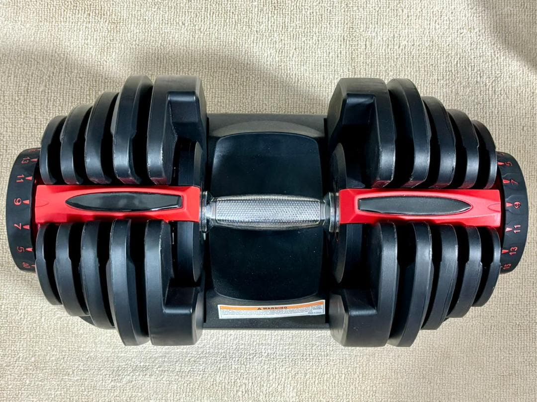 MOJEER 可変式アジャスタブルダンベル 40kg（レッド）