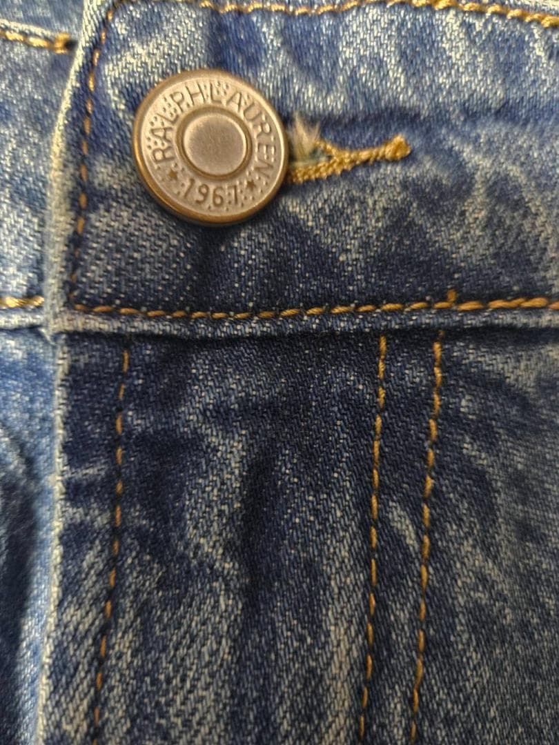 MJ【新品未使用】DOUBLE RRLダメージ加工デニムパンツ（36）