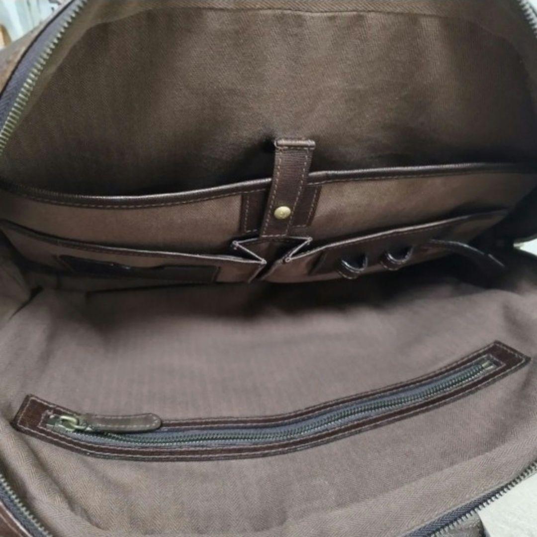 定価7.3万★ダンゲンテン ブリーフケース レザービジネスバッグ ブラウン 本革