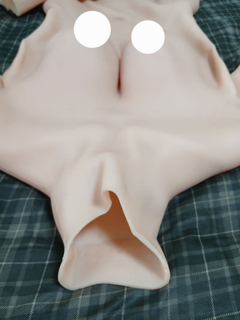 シリコンボディースーツ 女装 コスプレ 女装男子　変装用 袖付き Dカップ