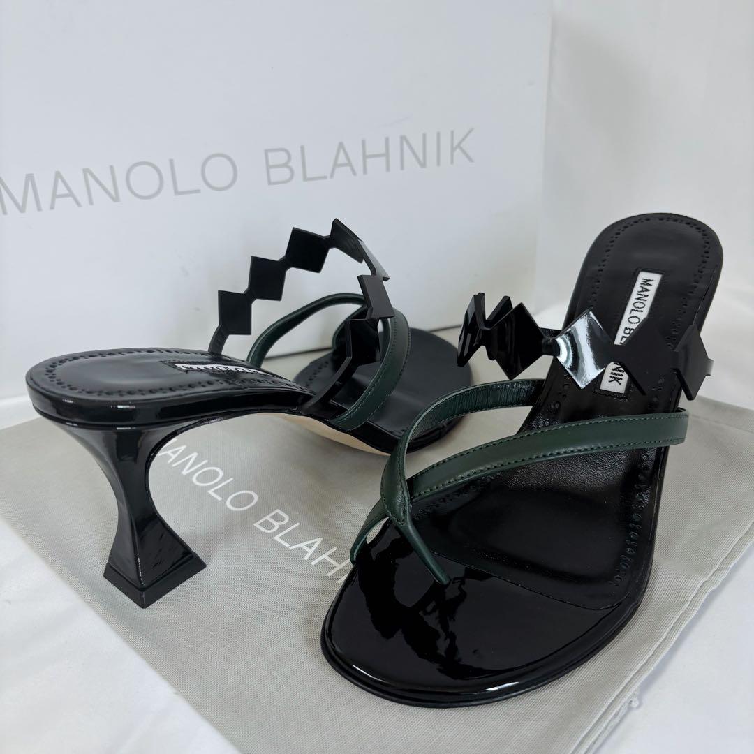 ほぼ未使用✨マノロブラニク　ミュール　SULAFAHI サンダル　37 ブラック