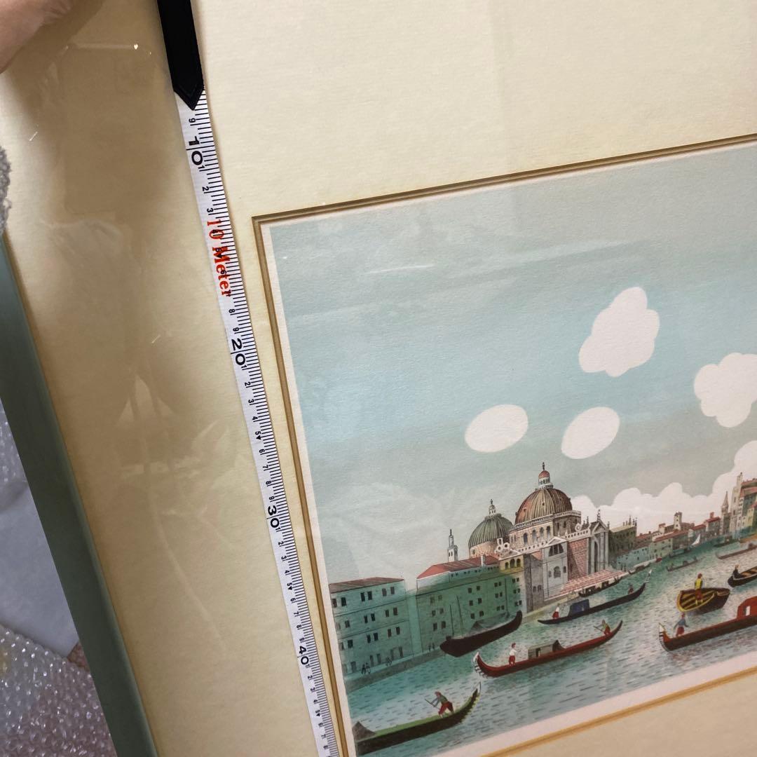 最終値下げIsabel Baillenの美しいイタリアベニスの風景 リトグラフ