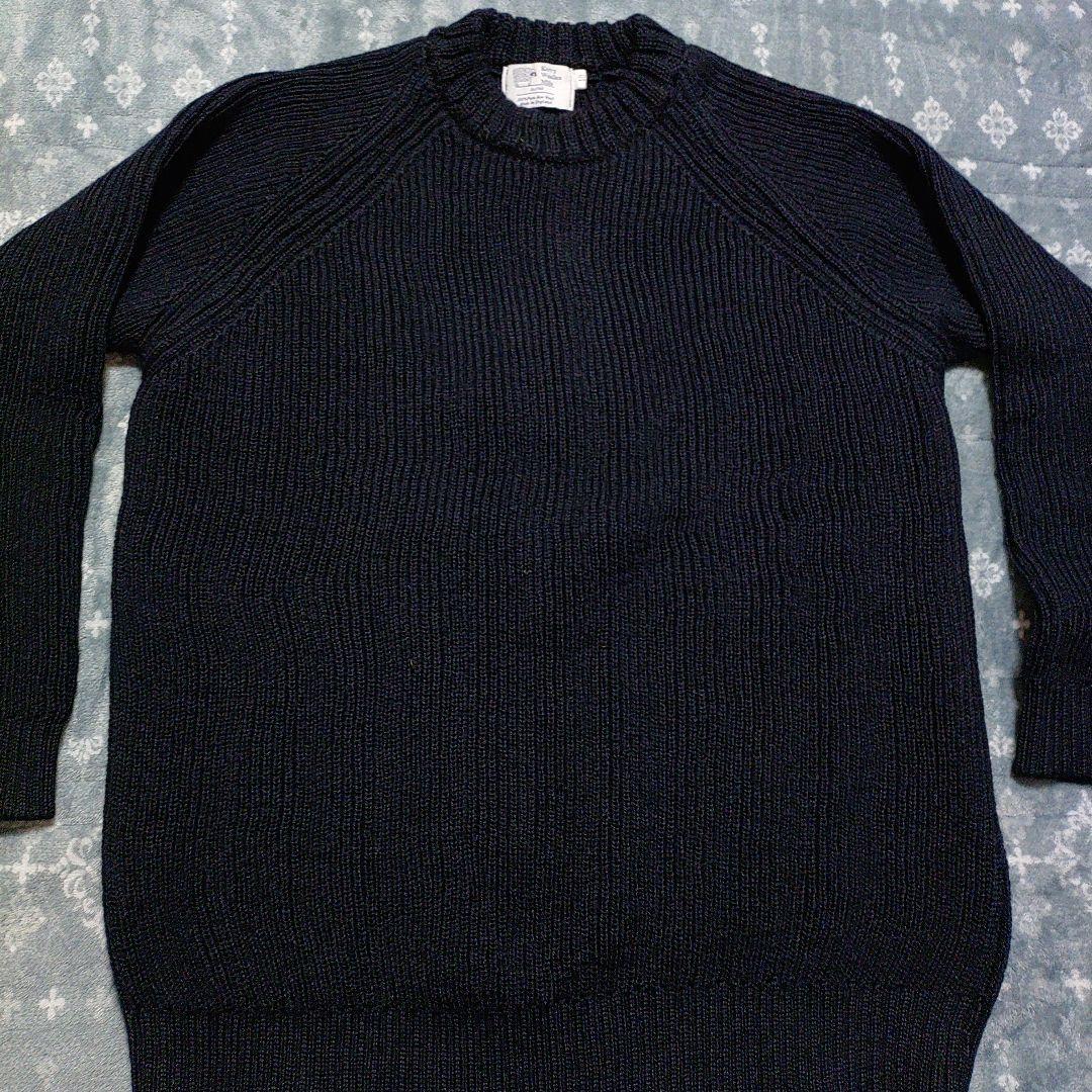 ケリーウーレンミルズ フィッシャーマン リブ クルーネック セーター 40