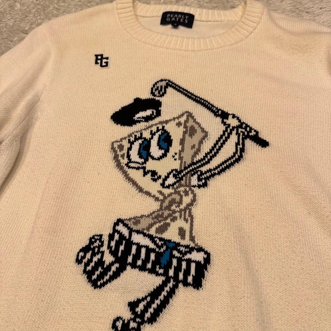 パーリーゲイツ　ニット　スポンジボブ　メンズ　サイズ5 ゴルフウェア