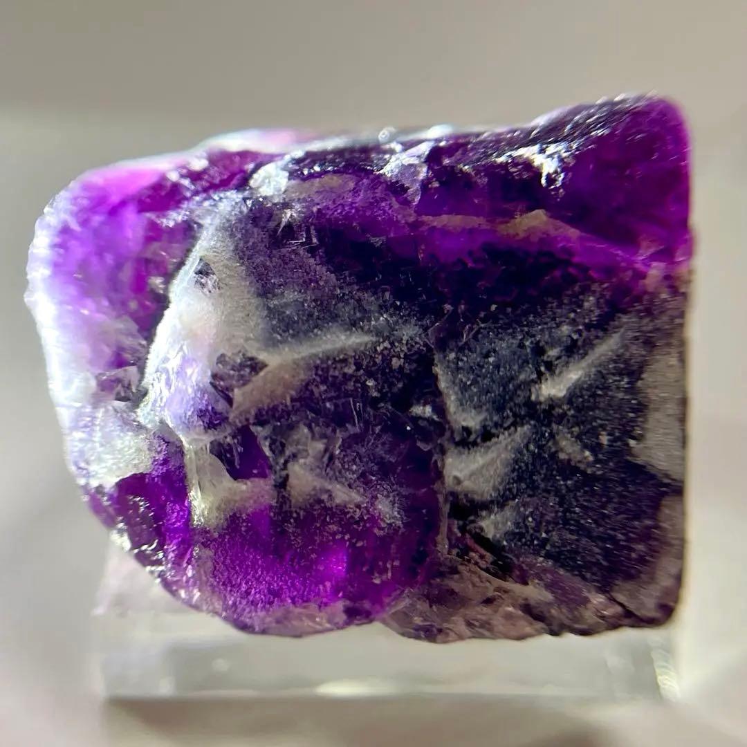 バイカラー シュガー 虹 フローライト 310.35ct 原石 ゾーニング 鉱物