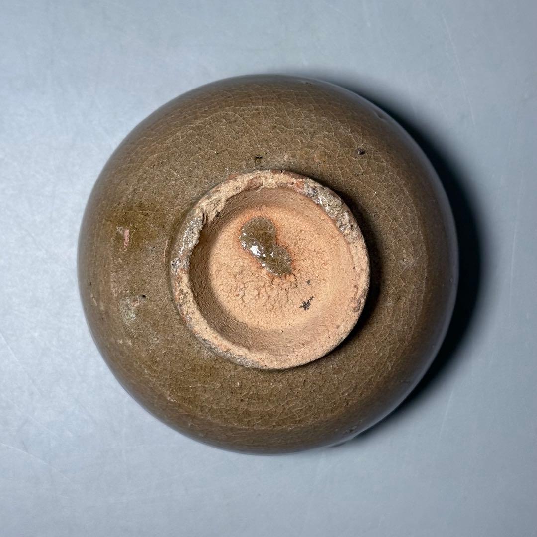 古唐津　無地唐津　奥高麗茶碗　古美術　蒐集家旧蔵　茶道具　飴釉　桃山〜江戸期