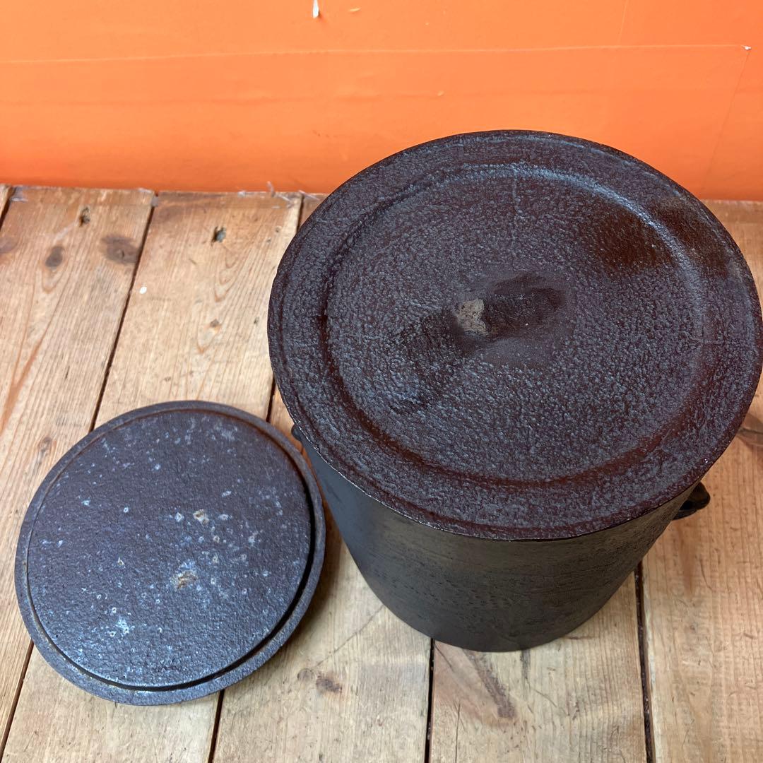 D-5 茶道具 茶道 釜 雲龍釜 釣釜 風炉釜 菊地政光 伝統工芸士 鉄器 鋳物