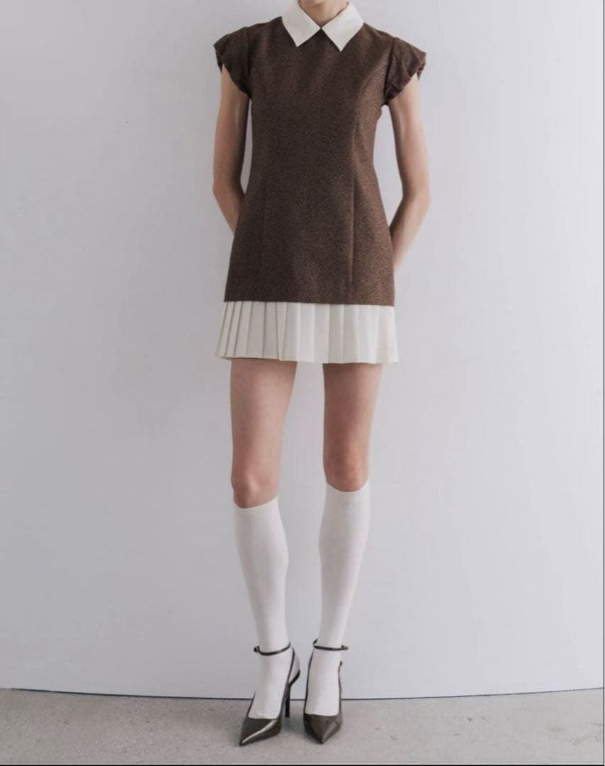 ワンピース the toe Leopold Tweed Dress