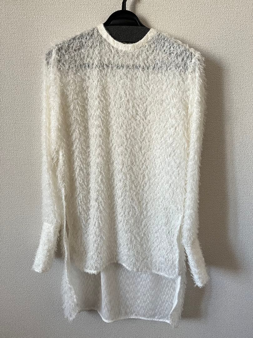 CHIEKO+フラッフィーシャツ ホワイト 36