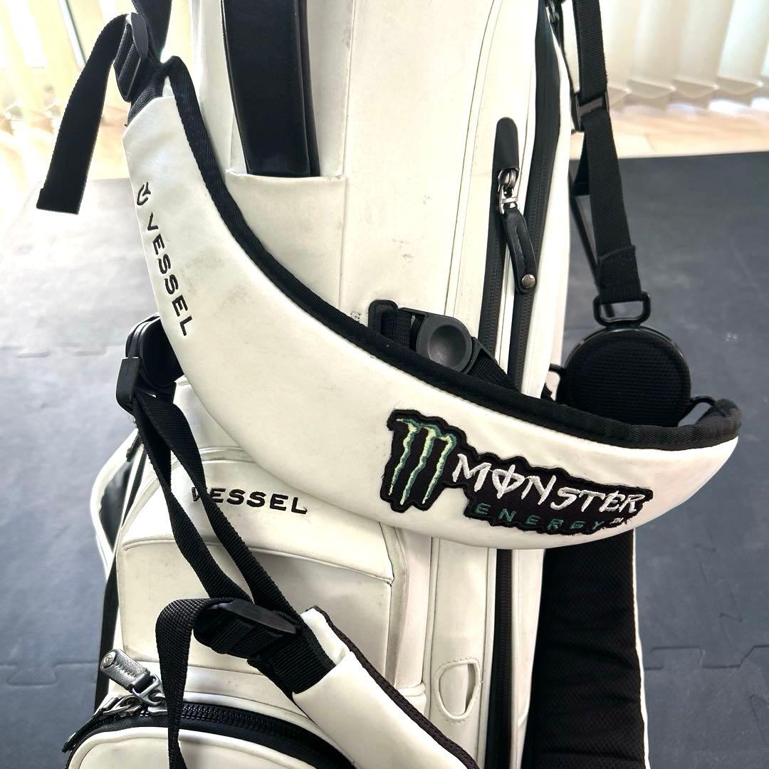 VESSELキャディーバッグ　プレーヤー2.0　 ダブルストラップ（白）