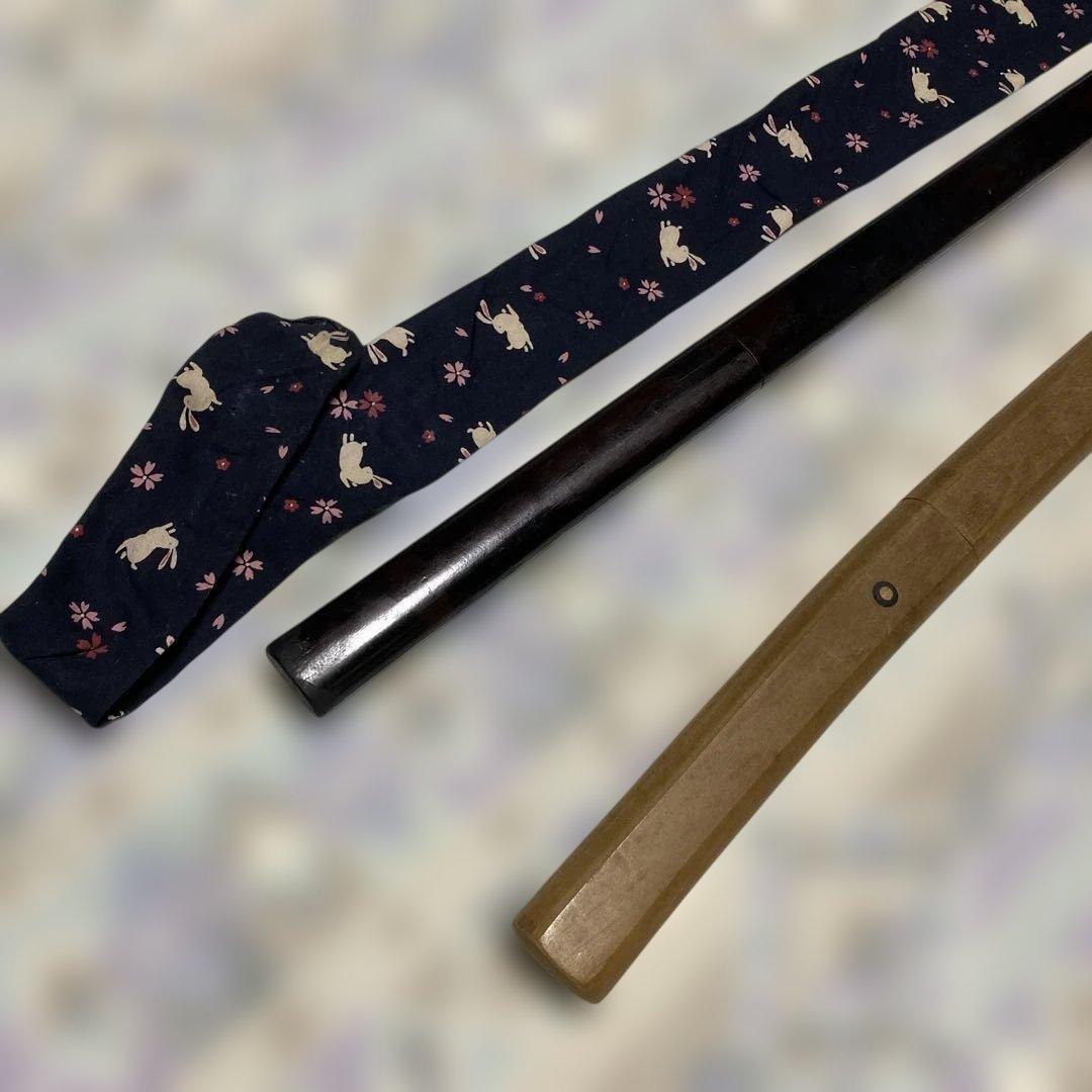 模造刀２本 仕込み杖(刀袋付)と白木鞘大刀