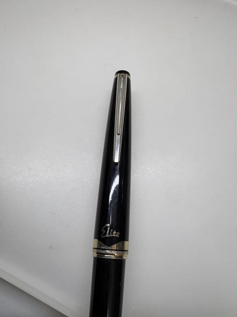 Elite ブラック 万年筆・パイロット・k18・中古品