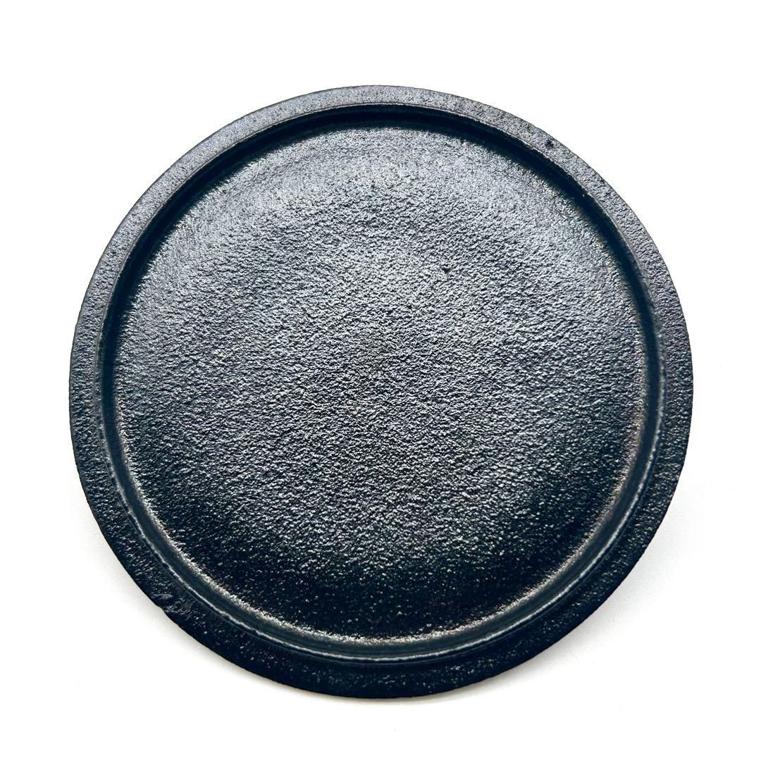 【茶道具】鉄鋳物 茶釜 五徳 風炉 釜環 織部敷板