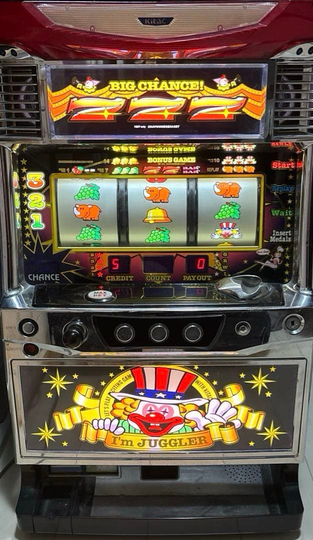 ジャグラー 実機 ブラックパネル アイムジャグラー 希少 不要機