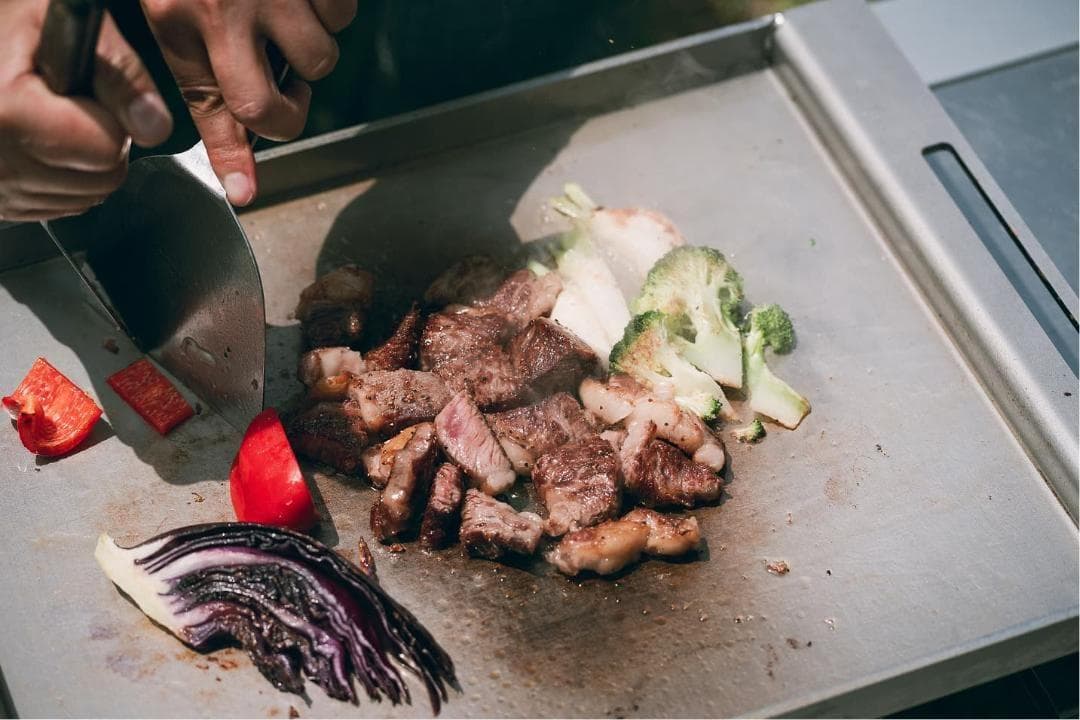 スノーピーク オタフクソースコラボ GR-055-OTF ステンレスお好み焼鉄板