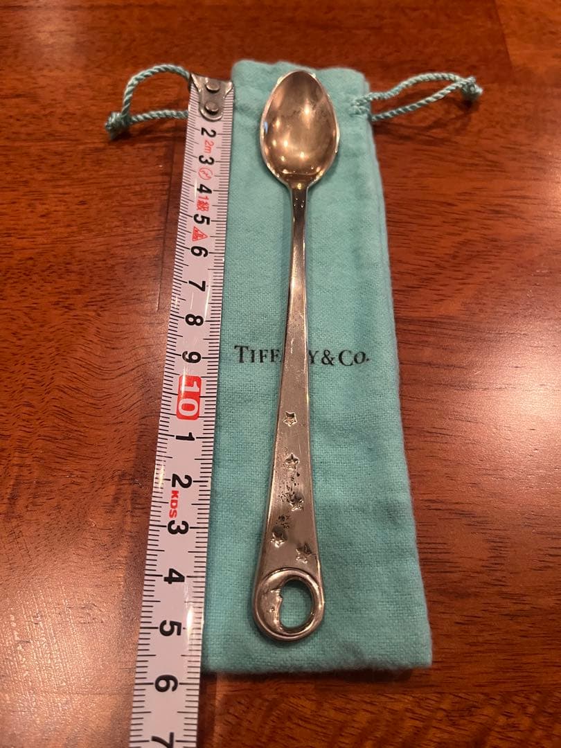 【中古品】Tiffany & Co. 銀製スプーン 専用ポーチ付き