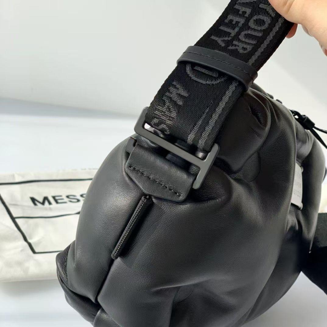 マルジェラ グラムスラム 2way ショルダーバッグ レザー ブラック