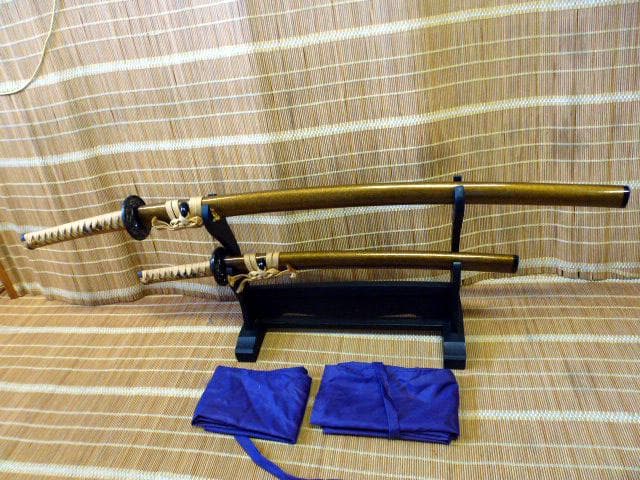 模造刀　日本刀　居合刀　太刀　大小　2本