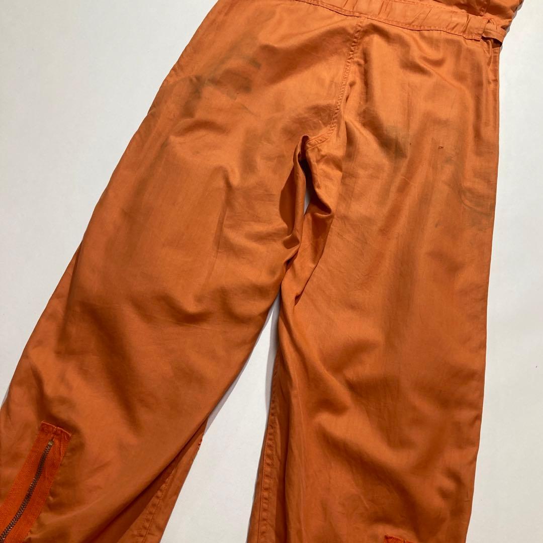 60s USNAVY サマー フライトスーツ 38 オレンジ オールインワン