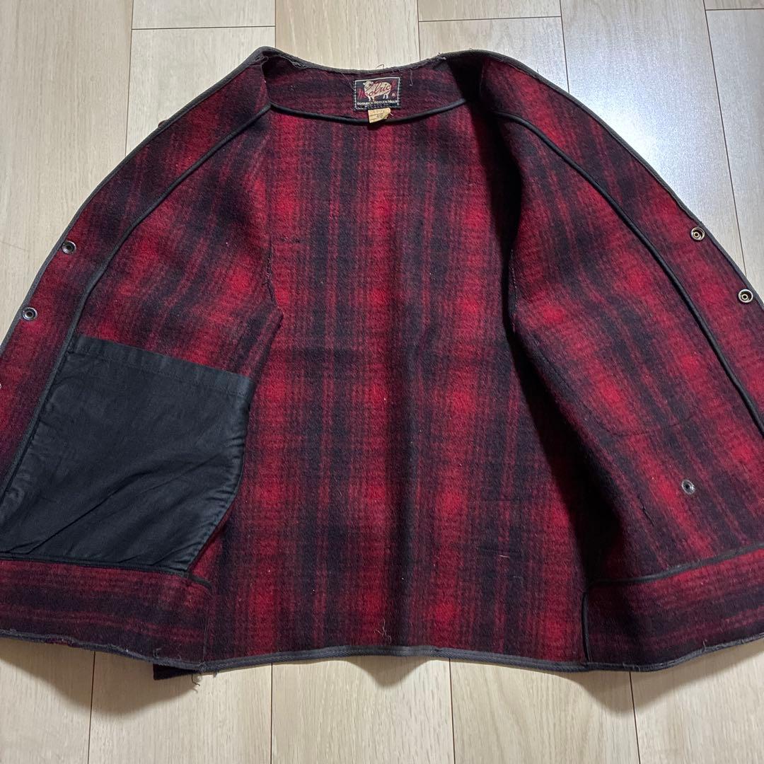 50s Woolrich ウールリッチ ４ポケット シンチバック ウール ベスト