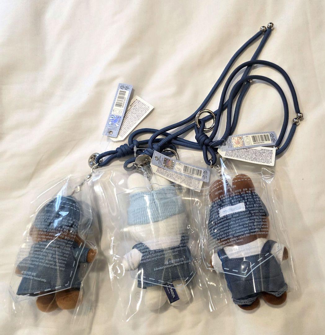 韓国限定デニムミッフィー ストアソウルデストラップ 3セット