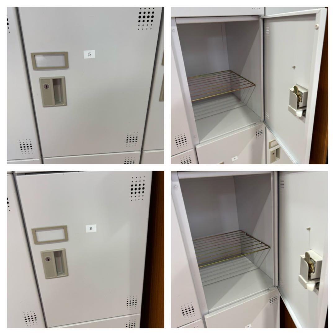 T64 オフィスロッカー 12個収納 グレー