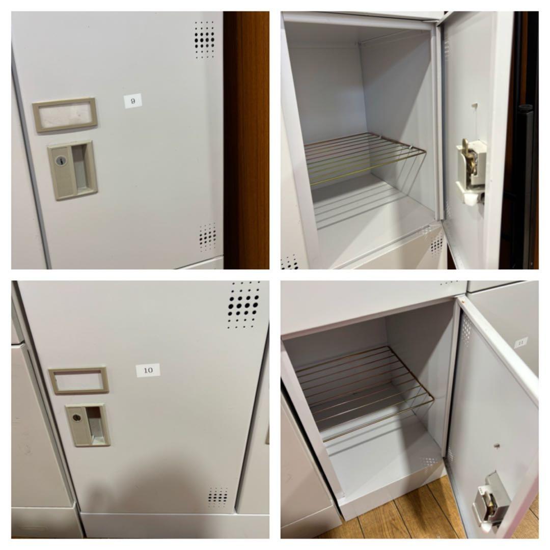 T64 オフィスロッカー 12個収納 グレー