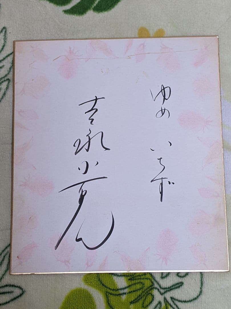 吉永小百合 直筆色紙「 ゆめいちず 」